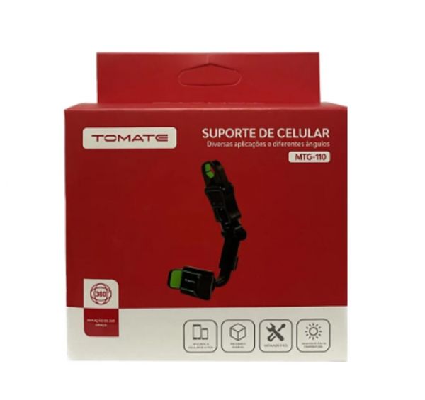 Suporte Celular Tomate uso Retrovisor Interno MTG-110