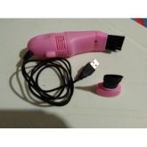 Mini Aspirador de Pó para Teclado, PC e Notebook rosa