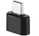 Adaptador Mini OTG Tipo C x USB Femea para Celulares e Tablet compatíveis