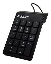 Teclado Numérico Exbom 18 Teclas USB