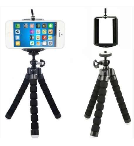 Tripé Para Celular Ajustável Móvel 18 Cm + Suporte Câmera Celular 360 Graus