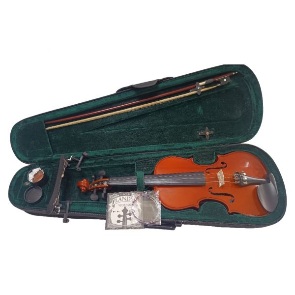 Violino Eagle 4/4 semi-novo espaleira arco breu falta uma corda