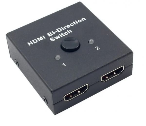 Chaveador Switch HDMI 2x1 e 1x2 Bi-Direcional 4K Ultra HD 3D