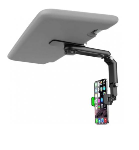 Suporte Celular Carro Agold Preto Uso Quebra Sol até 6.7 Polegadas